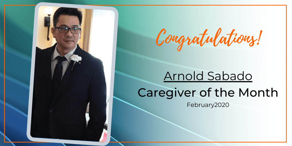 Caregiver of the Month: Arnold Sabado banner image